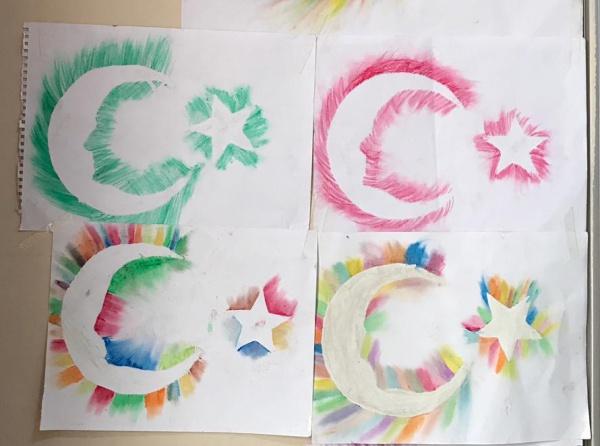 Okulumuz 4/C Sınıfı Öğrencileri Pastel Boya Çalışması İle Vatan Sevgisi Etkinliği Yaptı