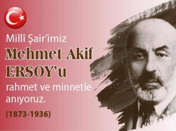 27 Aralık Mehmet Akif Ersoy´u Anma Günü