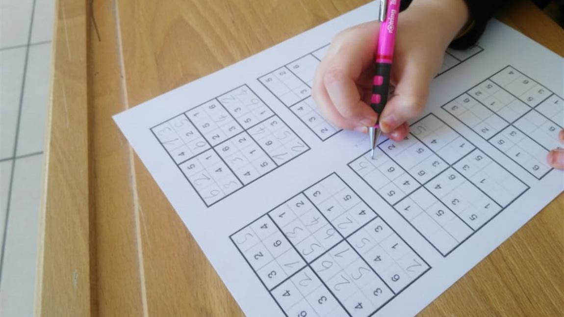 Okulumuz 3/A Sınıfı Öğrencileri 6x6 Sudoku Etkinliği Yaptı