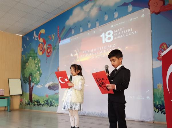 18 Mart Çanakkale Şehitleri´ni Anma Günü Programı Okulumuzda Büyük Bir Gururla İcra Edildi